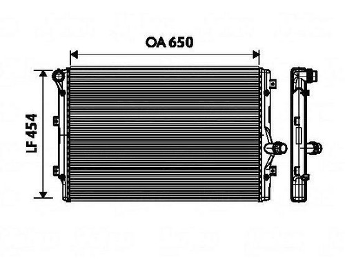 Radiador Volkswagen Passat Cc L4 2l 08 A 11 Valeo