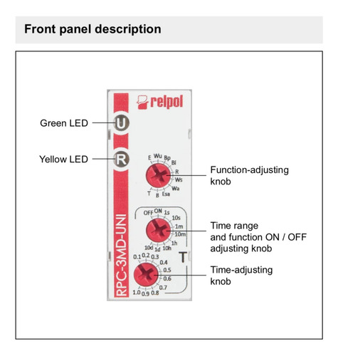 Rele Timer Temporizador Multifuncion Multivoltaje 12-240vacd