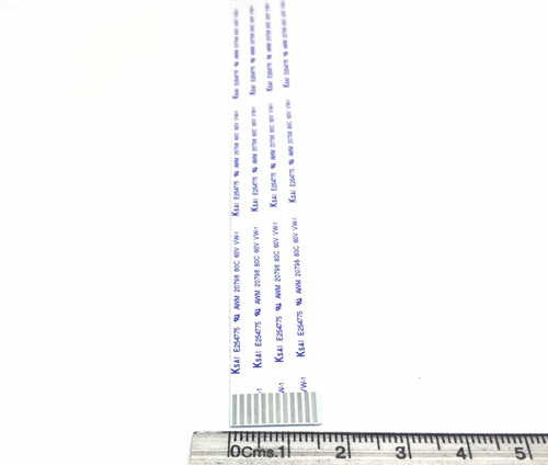 Imagen 2 de 4 de Cable Flex Membrana Plano 12 Pines 75cm A W M