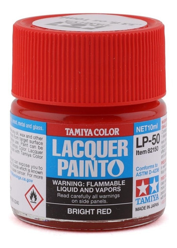 Tamiya Lacquer Paint 10ml Bright Red  By Tamiya # Lp50