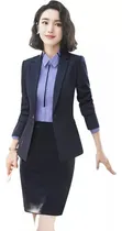 Comprar Traje Formal Dama Oficina Falda Y Saco Blazer Uniformes