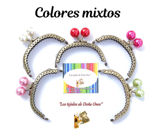 Boquilla Para Monedero 10pz Bronce Colores Mixtos Nacar 