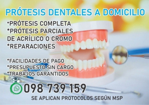 Imagen 1 de 5 de Prótesis Dentales A Domicilio !!!