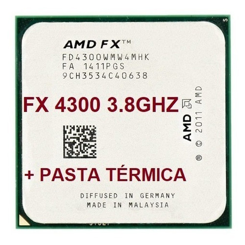 Imagem 1 de 7 de Processador Amd Fx 4300 3.8ghz 4 Nucleos + Pasta Térmica