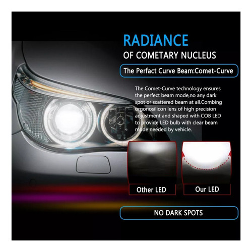 Ampolleta Led Headlight H1 H3 H4 H7 H11 H13 9005 9006 C6/360