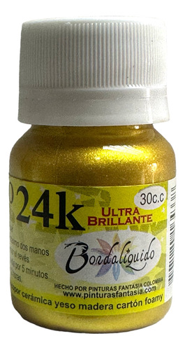 Pintura 24k Oro Dorada Tela Cartón Foami Ceramica Precio 4,5