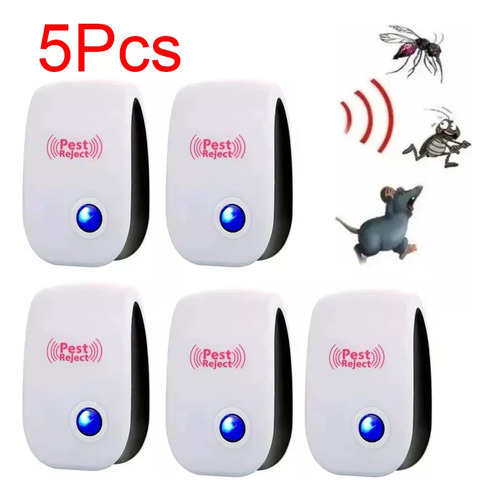 Repelente Ultrasónico Eléctrico De Mosquitos Cucaracha 6pc