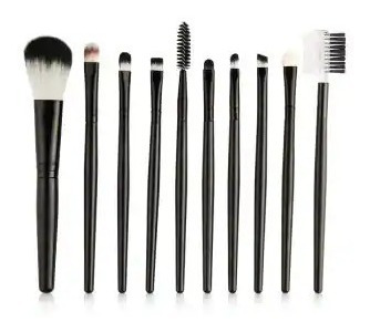 Set De Brochas Para Maquillaje De 10 Piezas Envío Gratis