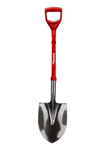 Pala Redonda Con Plastico Reforzado Roja Santul