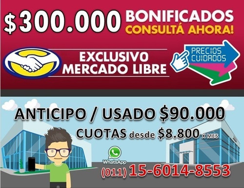 Fiat Argo Retira $90.000 Tomo Usado C3 206 Ka Gol Up Clio Z-