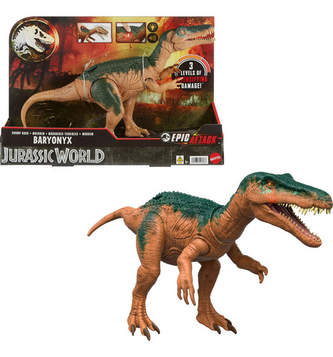 Dinosaurio Jurassic World Baryonyx Epicattack Luces Y Sonido