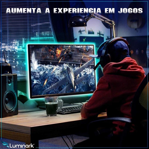 Imagem 9 de 9 de Fita Ultra Led 5050 Usb Rgb 3 Metros Bluetooth App P/ Tv Pc