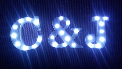 Letras Decorativas Con Luces Led En Mdf