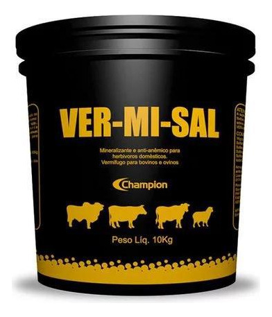 Ver-mi-sal Vermisal 10 Kg Microminerais Vermífugo