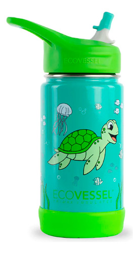 Tomatodo Insulado Niños Frost 355ml Océano, Ecovessel Color Azul