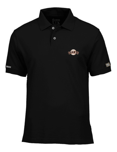 Camiseta Tipo Polo New York Giants Logo Presente Beisbol Php