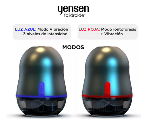 Masajeador Capilar Yensen Con Vibración Caída Cabello Color Gris