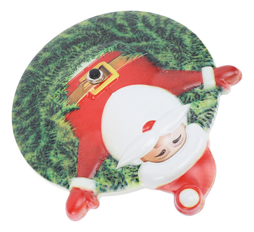 Timbre Decorativo Navideño Con Adorno De Papá Noel