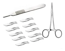 Comprar Dermaplaning Bisturí N3 + 10hojas N10 + Pinza P\u002Fcolocar Hoja