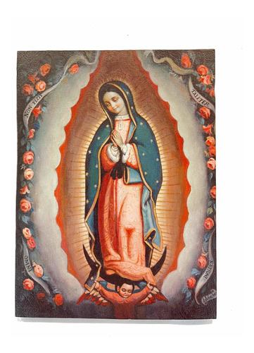 Imagen 1 de 1 de Cuadro De La Virgen De Guadalupe 20 X 15 Cm