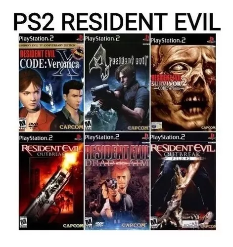 de madera hacha Oír de Saga Completa De Resident Evil Para Ps2 | MercadoLibre 📦