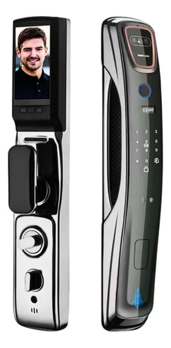 Cerradura Inteligente Electrónica Con Reconocimiento Facial Gris