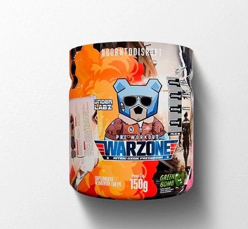 Warzone Pre Workout (150g) - Sabor: Green Bomb Green Bomb