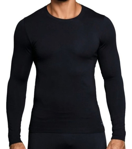 Kit Conjunto Térmico Remera X 2 + Medias Térmicas X 6 Pares Xxl Negro