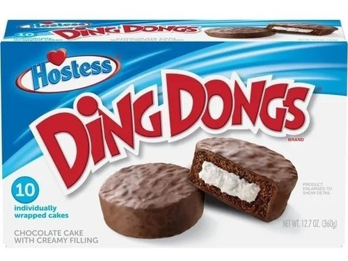 Ding Dongs Hostess Pack Con 10 Pastelitos