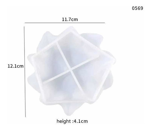 Imagen 1 de 2 de Silicona Molde Para Resina Banderita Hojas