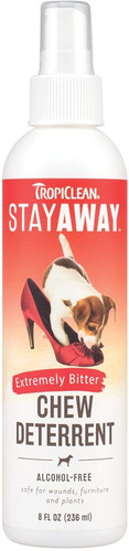 Tropiclean Stay Away Pet Chew Deterrent Spray, 8oz - Made In
