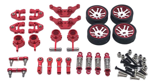 2x 1:28 Rc Coche Accesorios De Actualización De Metal Para