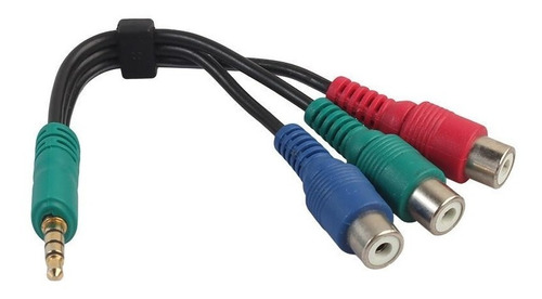 Cable Componente Video Av Ypbpr 3,5mm A Rca Rojo Verde Azul 
