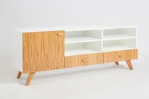 Comprar Mesa Tv Mueble Rack Escadinavo Puertas Cajones Shape Calidad
