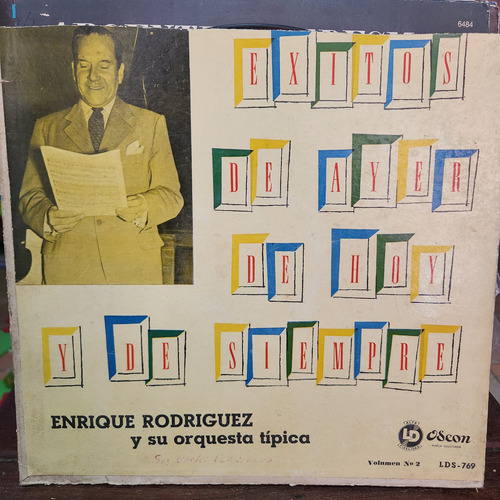 Vinilo Enrique Rodriguez Su Orq Tip Exitos Ayer Hoy T1