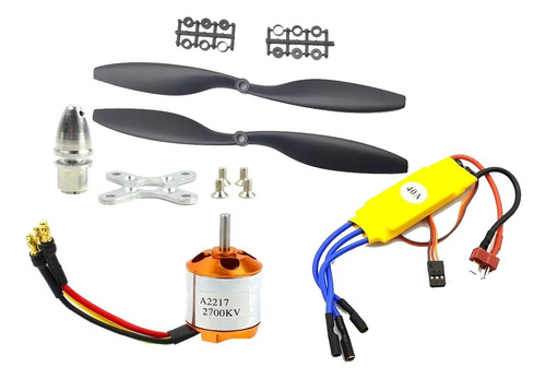 Combo Motor Brushless Speed Esc 40a Helices 1045 Drone Avion