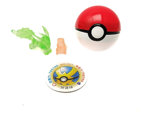 Pokémon Pokebola Con 2 Figuras Eevee Blastoise Charmander