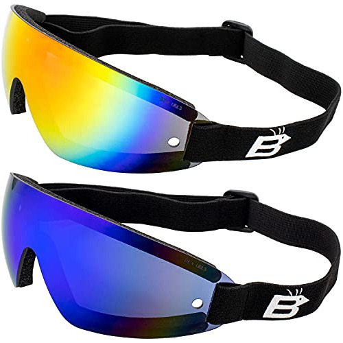 2 Pares De Gafas De Parapente Skydiving   De Espejo Ref...