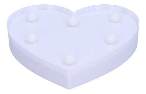 Lámpara De Decoración Led En Forma De Corazón, 6 Chips Led,