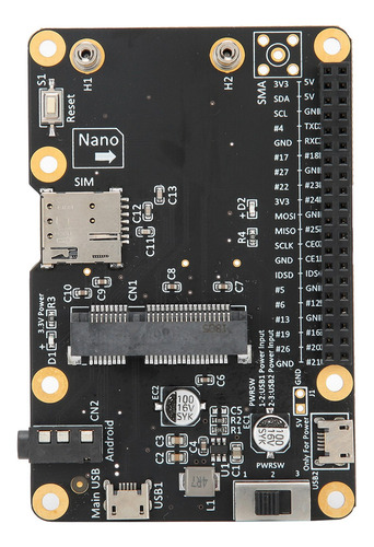 Sombrero Base 3g/4g Lte Para Módulo Para Raspberry Pi