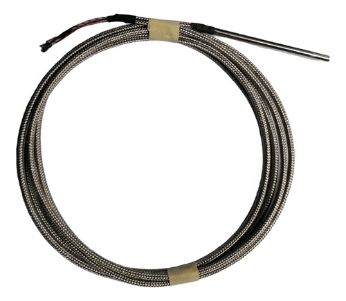 Termopar Tipo J Sensor De 3/16 X40 Cms Cable 2 Mts Malla
