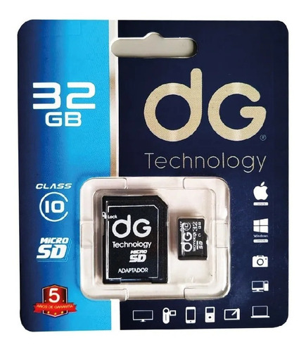 Memoria Micro Sd 32gb + Adaptador Dg Clase 10