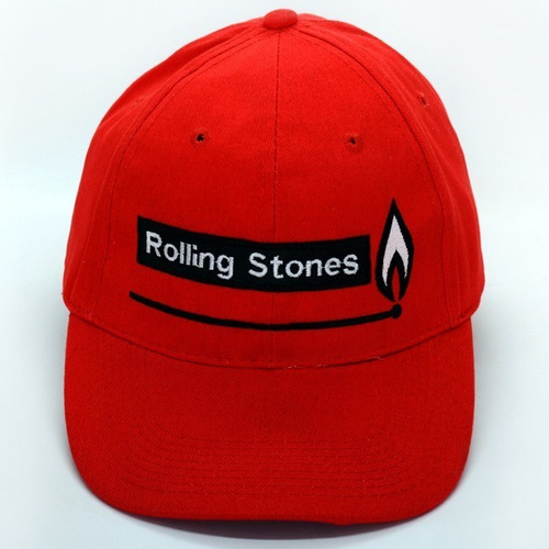 Gorra Bordada Rolling Stones Flashpoint Rock Roja Gabardina 