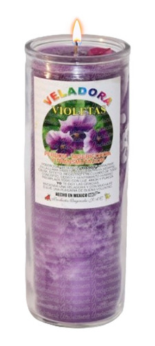 Veladora De Violetas Perdón, Transmutación, Meditación Aroma