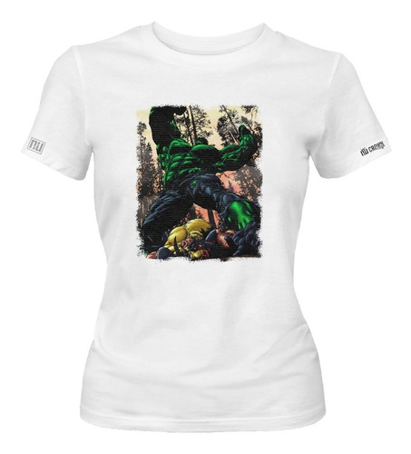 Camiseta Estampada The Incredible Hulk Poster Dama Mujer Idk