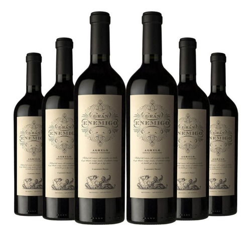 Vino Tinto Gran Enemigo Agrelo Oferta Premium Caja X6