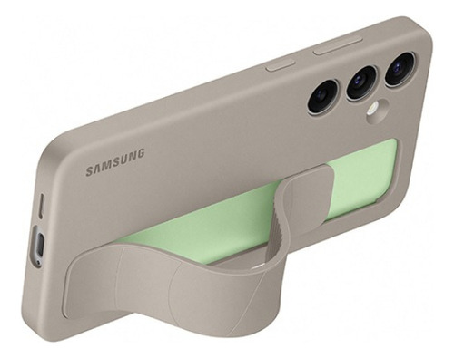 Funda Samsung Galaxy Galaxy S24+ Bumper Plástico gris pardo con diseño liso para Galaxy S24+ Galaxy S24+ Galaxy S24+ por 1 unidad