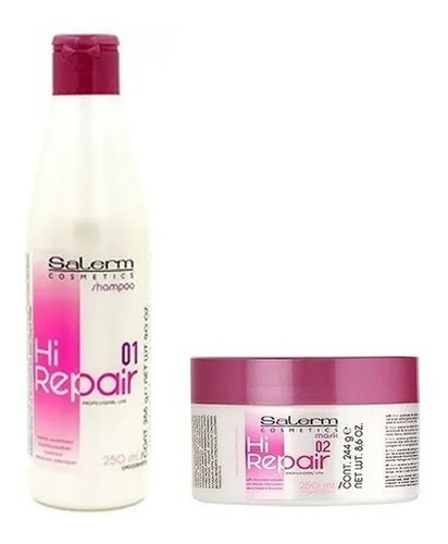 Salerm Hi Repair Shampoo 250ml + Mascarilla 250ml