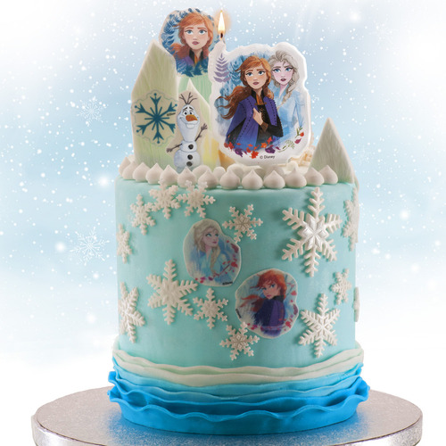 Vela Cumpleaños 2d Frozen Ii 7,5cm Pky0m2