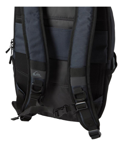 Mochila Quiksilver Hombre Caballero Casual Urbana Freeday Negro Diseño De La Tela Lisa